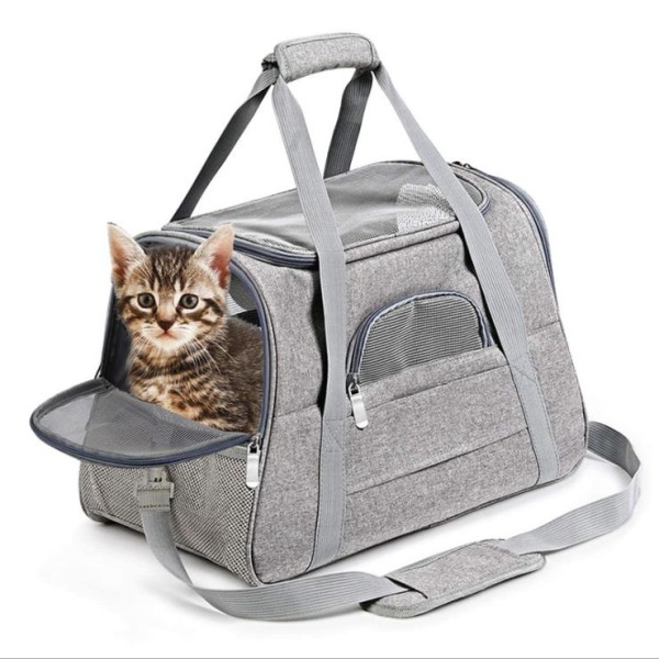 Pet Carrier Supplier - Airline Approved Soft Plush Window Mesh