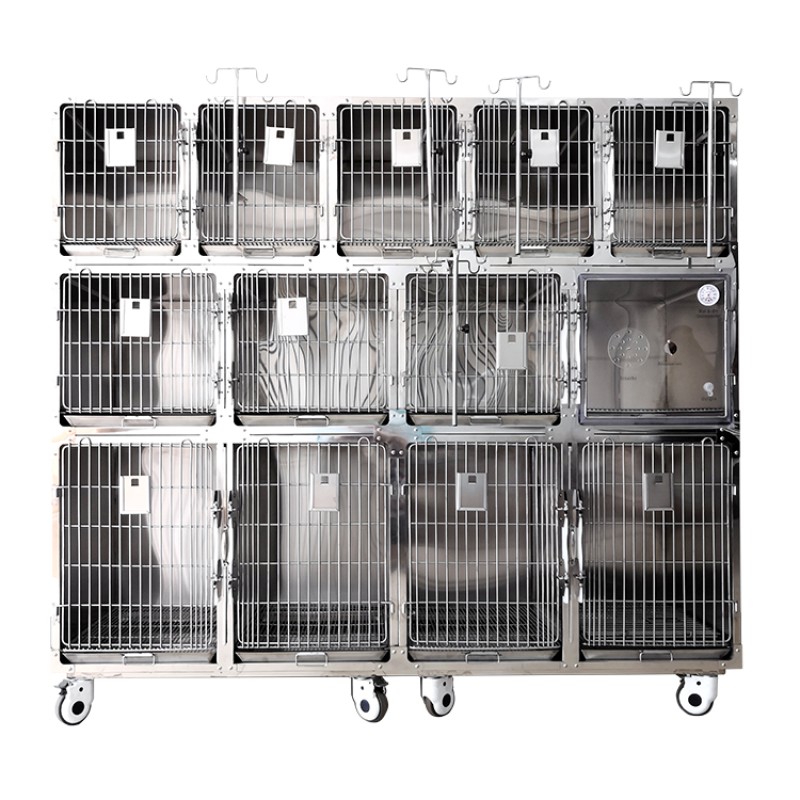 Veterinary Cage Manufacturer - Thirteen Compartments Customized