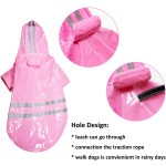 小狗雨披厂家-PU反光透气防水
