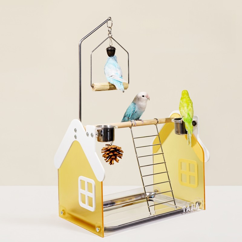 鸟训练架厂家-ABS塑料金属桌