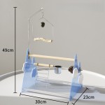 鸟栖架厂家-木质防滑ABS底座