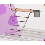 鸟栖架厂家-ABS抛光金属桌面架