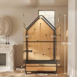 木质鸟屋厂家-豪华别墅印花家居