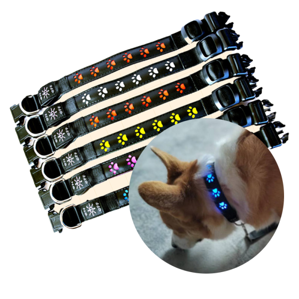 犬项圈厂家-新款雕刻涤棉金属扣