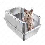 不锈钢猫砂盒厂家-厂家直供防溅设计