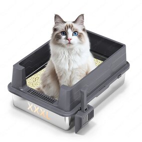 Stainless Steel Cat Box Supplier - Fast Delivery Extra Large 70*50*30cm