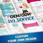 宠物湿巾生产商-可生物降解天然清洁猫狗用