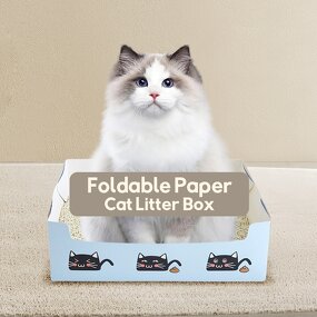 Disposable Cat Box Supplier - Custom Logo Healthy Material Foldable