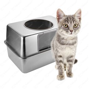 Cat Litter Box Manufacturer - Free Samples Semi-closed Stainless Steel