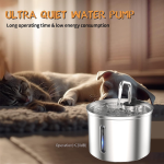 宠物饮水机厂家-3L圆形便携静音