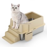 猫砂盆厂家-半封闭不锈钢柜式