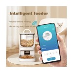 宠物喂食器厂家-金属自动双容器碗