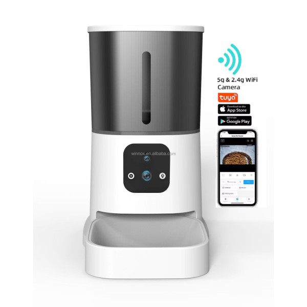 宠物喂食器厂家-涂鸦APP高清摄像头自动