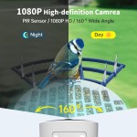 鸟喂食器厂家-AI智能4MP高清太阳能