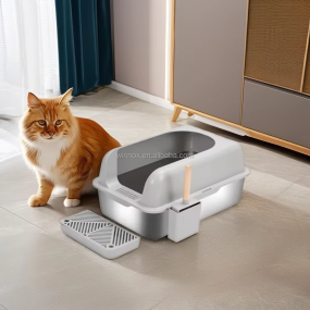 Kitty Litter Box Supplier - 20L Stainless Steel Easy Clean