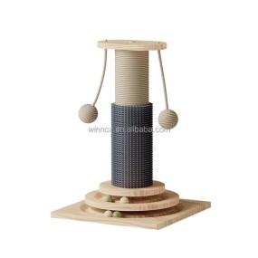 Cat Scratching Pole Manufacturer - Stable Wooden Sisal Rope