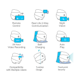 宠物摄像头厂家-1080P电池自动充电