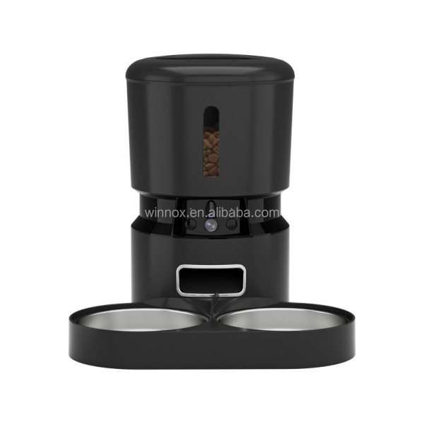 宠物喂食器厂家-双不锈钢APP控制