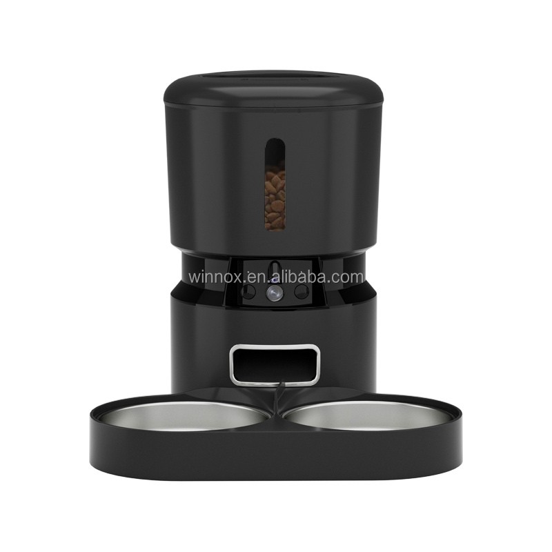 宠物喂食器厂家-双不锈钢APP控制