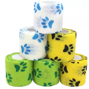 宠物粘性绷带供应商-批量自粘无纺布包裹