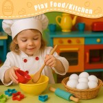 木质蛋厂家-9件装白色复活节手工