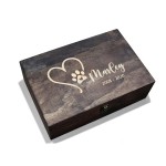 记忆盒厂家-木质纪念品雕刻盖