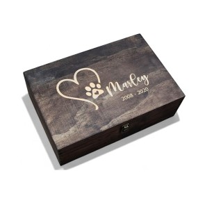 记忆盒厂家-木质纪念品雕刻盖