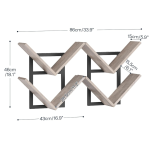 角落架厂家-2件装4层书架