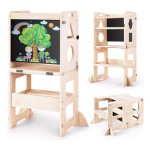 踏脚凳厂家-4合1折叠学习塔