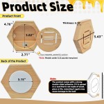 奖牌展示架厂家-6件装蜂窝六角墙挂