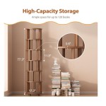 旋转书架厂家-6层圆形360度旋转