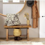 储物长凳厂家-农舍实木室内