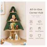 角落书架厂家-树形设计带储物