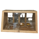 储物柜厂家-橡胶木翻盖防尘