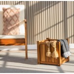 种植箱厂家-金合欢木方形花盆