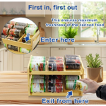 食品柜整理器厂家-2层可堆叠罐头架