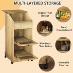 土豆储存柜厂家-3层农舍风格带轮