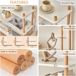 书柜厂家-5层现代开放式书架