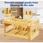 食品柜整理器厂家-2层可堆叠罐头架