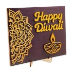 木质桌牌厂家-排灯节礼物曼陀罗设计