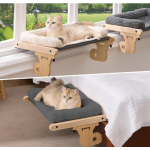 窗台卧铺厂家-2合1猫吊床带垫