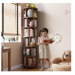 旋转书架厂家-6层圆形360度旋转