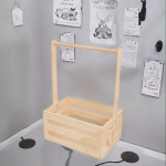 婴儿沐浴箱厂家-木质储物收纳篮