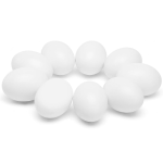 木质蛋厂家-9件装白色复活节手工