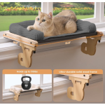 窗台卧铺厂家-2合1猫吊床带垫