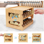 储物架厂家-可定制竹制食品柜整理