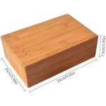 瑜伽砖厂家-2件装竹制支撑砖