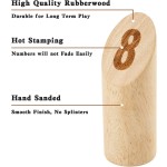 投掷游戏套装厂家-木质编号积木投掷