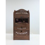 储物柜厂家-橡胶木翻盖防尘