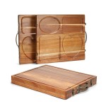 切菜板厂家-复古金属把手双面套装